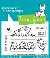 Hay There, Hayrides! Mice Add-On - Stempel - Lawn Fawn