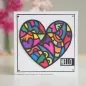 Preview: Doodle Heart stencil schablone Woodware Craft Collections 1