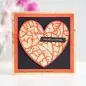 Preview: Doodle Heart stencil schablone Woodware Craft Collections 2