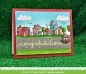 Preview: LF1591 HappyVillage lawn fawn clear stamps card1