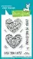 Mobile Preview: Magic Heart Messages Stempel Lawn Fawn