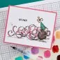 Preview: House-Mouse Party Streamers Spellbinders Gummistempel 3