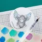 Preview: House-Mouse Flying to See You Spellbinders Gummistempel 3