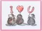 Preview: House-Mouse We Heart You Spellbinders Gummistempel 2