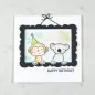 Preview: ST1822 Avery Elle Peek A Boo Pals clear stamps card1