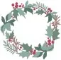 Preview: Holly Wreath Layered Stencils Sizzix 2