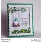 Preview: gnome on a swing stamping bella Rubber stamps eb657 project1
