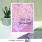 Preview: picket fence studios flowers in a heart stencil sc 151 schablone 1
