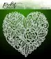 Mobile Preview: picket fence studios flowers in a heart stencil sc 151 schablone