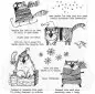 Mobile Preview: Snarky Cat Christmas Tim Holtz Rubber Stamps Stamper Anonymous