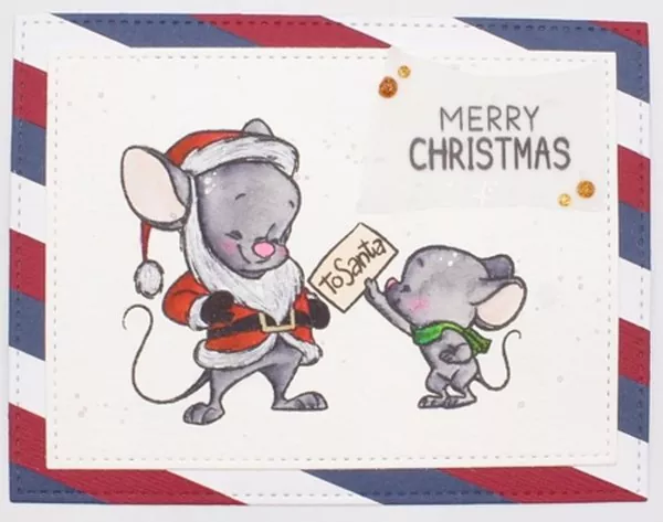 Christmas Mice Stempel Impronte D'Autore 4