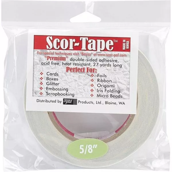 5 8 inch scor tape scor pal doublesided adhesive