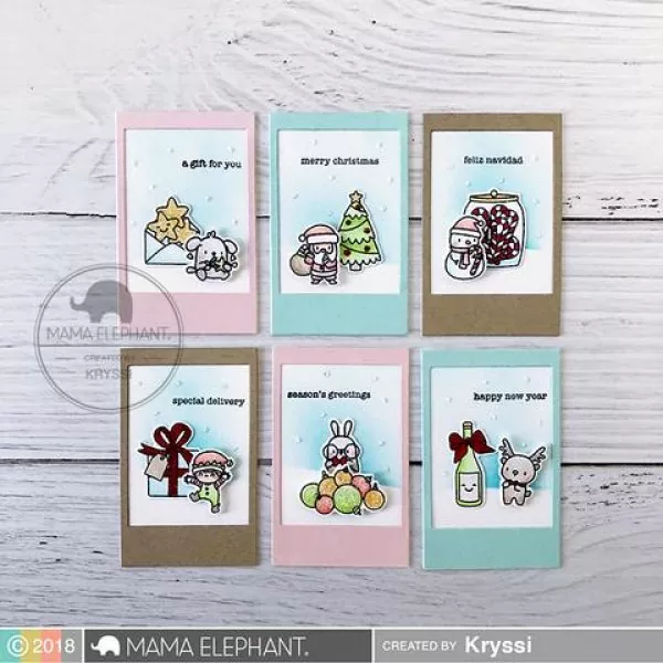 500S HOLIDAY MESSAGES Mama Elephant clear Stamps 1