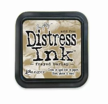 Distress Ink Frayed Burlap