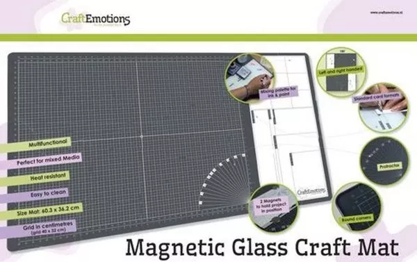 Magnetic Glass Craft Mat CraftEmotions
