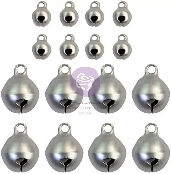 Prima Marketing Christmas Sparkle Bell Charms metal charms