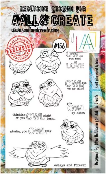 aall create clear stamp Owl You Need Is Love