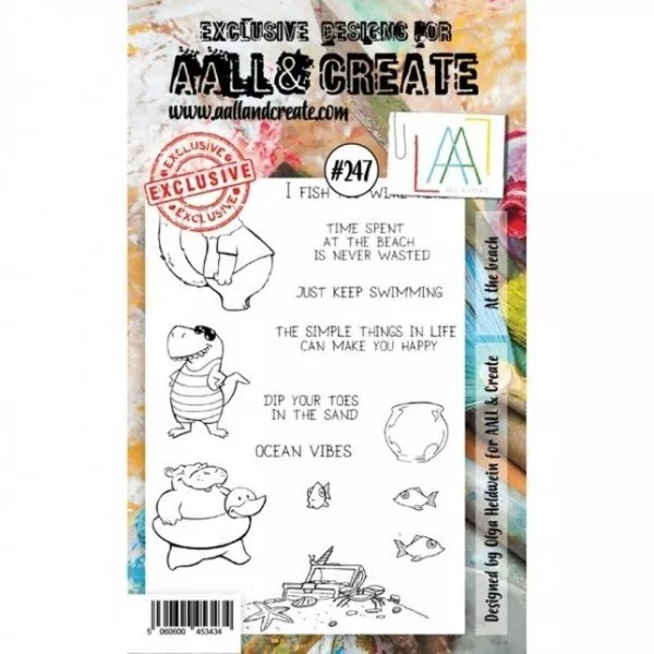 aall create clear stamp At The Beach