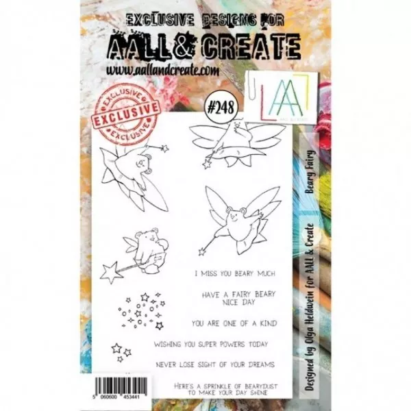 aall create clear stamp Beary Fairy