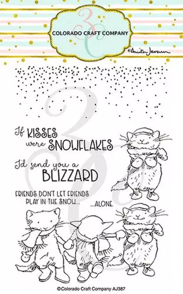 Kittens & Mittens Clear Stamps Stempel Colorado Craft Company by Anita Jeram