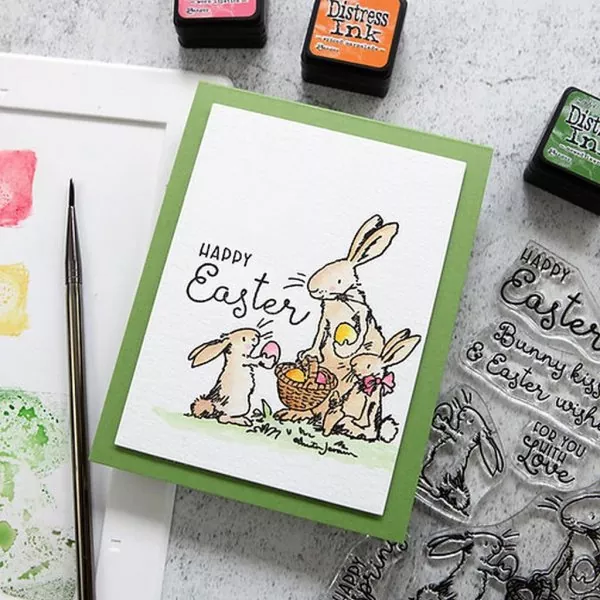 Happy Easter Clear Stamps Stempel Colorado Craft Company by Anita Jeram 1