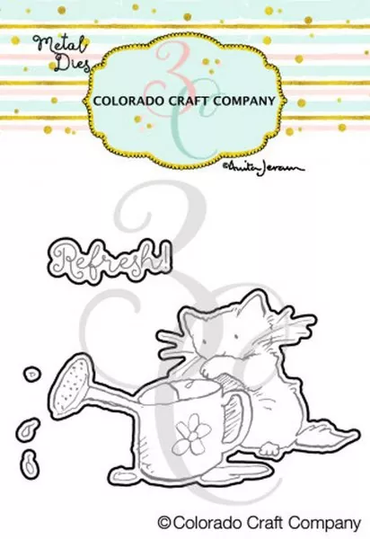 Watering Can Mini Stanzen Colorado Craft Company by Anita Jeram