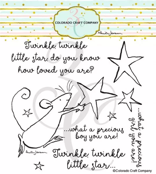 Twinkle Little Star Clear Stamps Stempel Colorado Craft Company by Anita Jeram