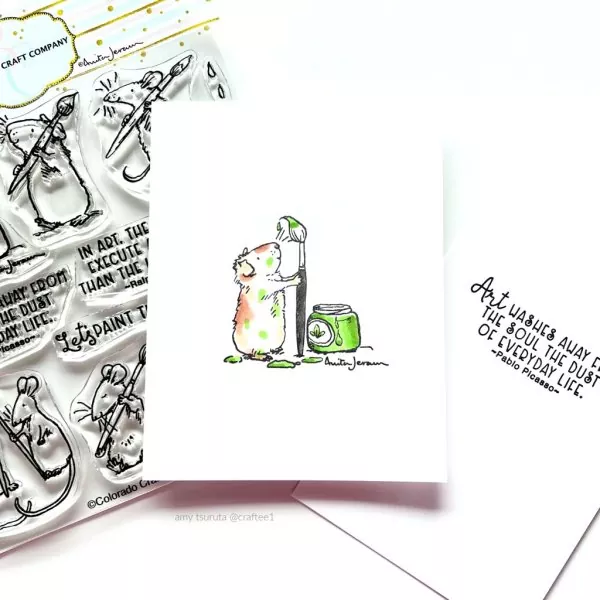 Paint The Town Clear Stamps Colorado Craft Company by Anita Jeram 1