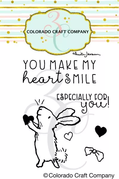 For You Bunny Mini Clear Stamps Colorado Craft Company by Anita Jeram