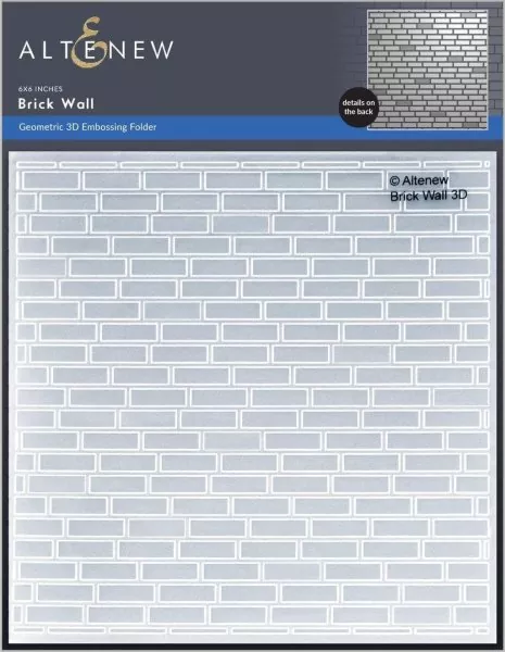 Brick Wall 3D Embossing Folder by Altenew
