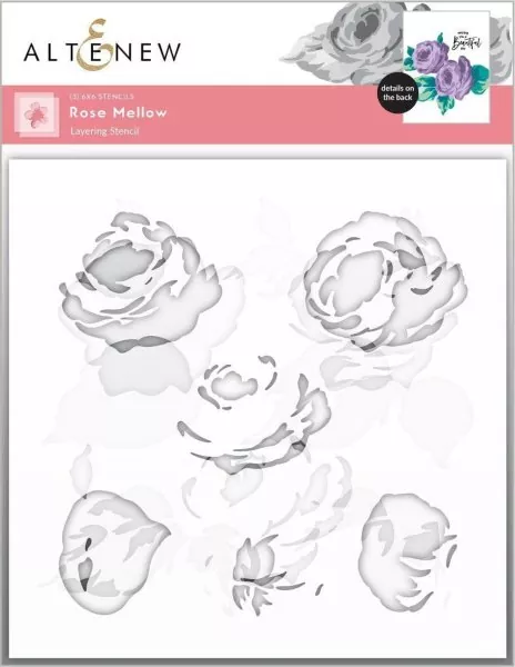 Rose Mellow Stencil Schablone Set (3in1) Altenew