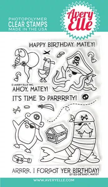 Ahoy, Matey avery elle clear stamps