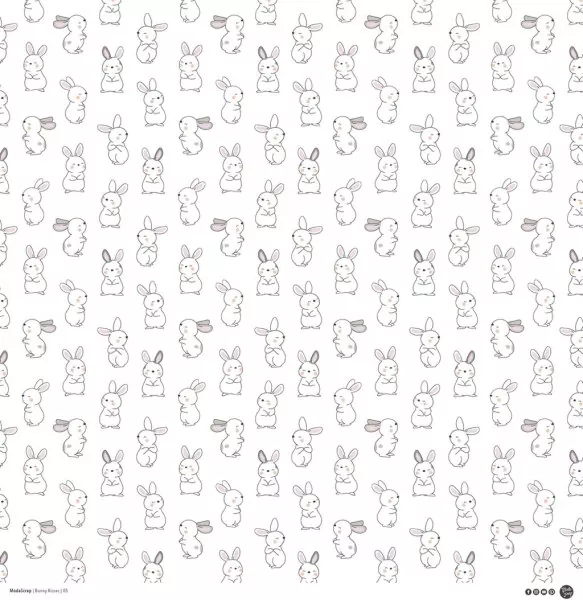 Bunny Kisses 6x6 Papierset Modascrap 5
