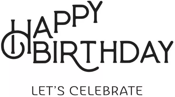 Spellbinders Happy Birthday Celebrate Press Plate 1