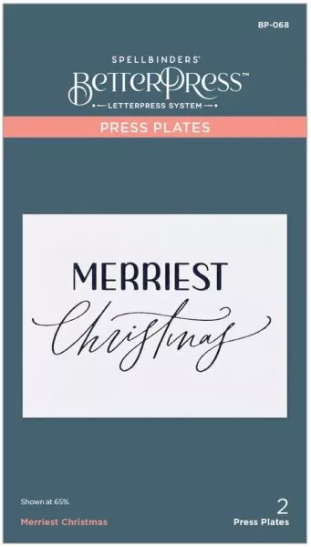 Spellbinders Merriest Christmas Press Plate