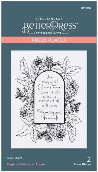 Spellbinders Magic of Christmas Press Plate