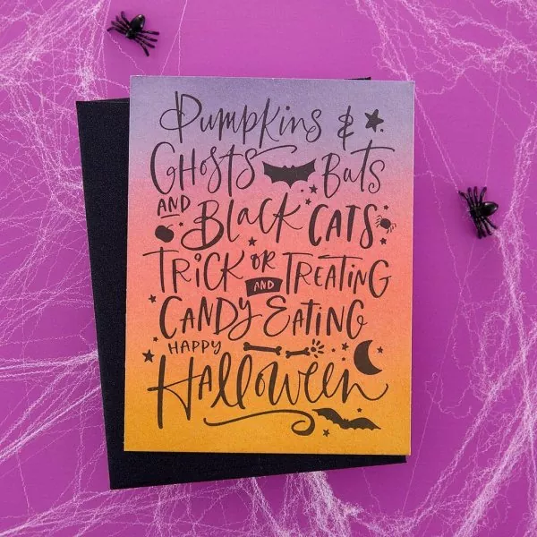 Spellbinders Pumpkins & Ghosts Background Press Plate 3