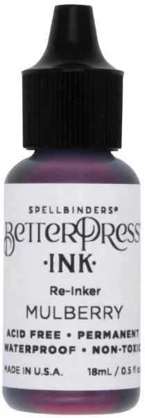 ranger BetterPress Ink pad re-inker Mulberry Spellbinders