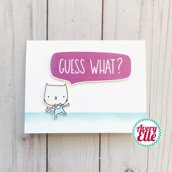 Guess What? avery elle clear stamps 1
