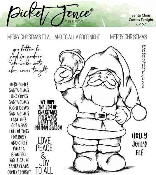 Santa Claus Comes Tonight clear stamps picket fence studios