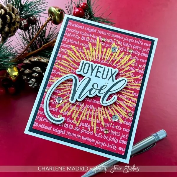 Christmas Wishes clear stamps picket fence studios 1