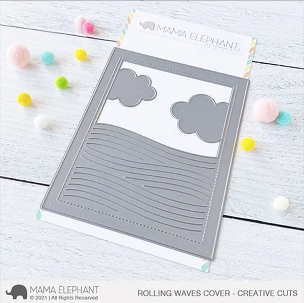 Rolling Waves Cover Dies Creative Cuts Mama Elephant