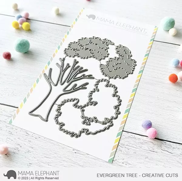 Evergreen Tree Stanzen Creative Cuts Mama Elephant