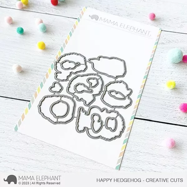 Happy Hedgehog Stanzen Creative Cuts Mama Elephant