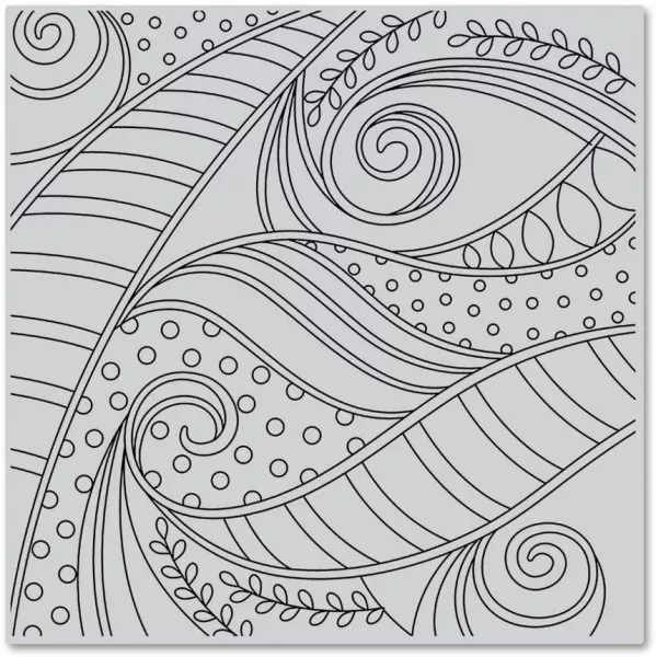 Swirls and Dots Cling Rubber Stamp Hero Arts