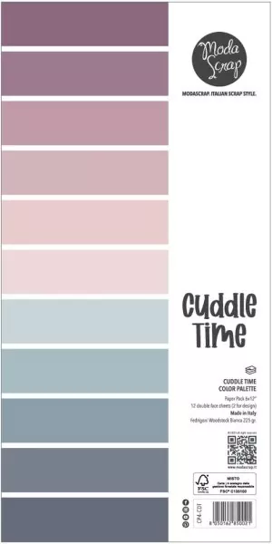 Cuddle Time 6x12 Color Palette Papierset Modascrap