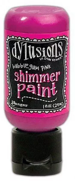 Bubblegum Pink Dylusions Shimmer Paint Flip Cap Bottle Ranger