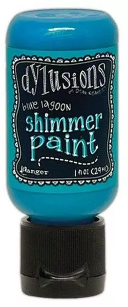 Blue Lagoon Dylusions Shimmer Paint Flip Cap Bottle Ranger
