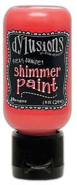 Fiery Sunset Dylusions Shimmer Paint Flip Cap Bottle Ranger