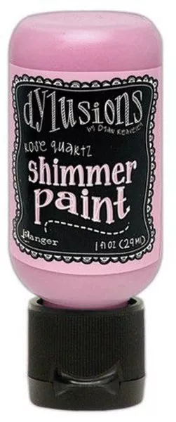 Rose Quartz Dylusions Shimmer Paint Flip Cap Bottle Ranger
